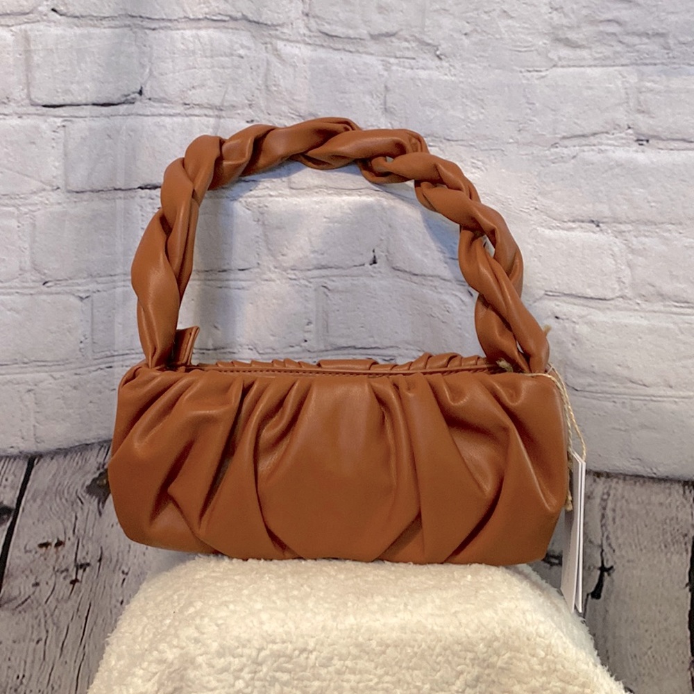 Women’s Vegan leather Handbag…Small…Rust Orange